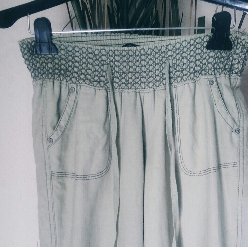 Light Green wide leg pants